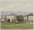 Het panorama van Genève in 1882