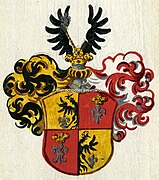 Wappen Andreas Pauli von Liliencron, 1654