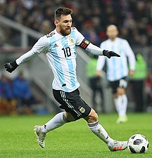 Lionel Messi az argentin válogatott színeiben 2017. november 18-án