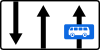Lane reserved for buses