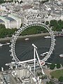 영국, 런던에 있는 런던 아이 (London Eye).