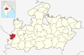 Localisation de District de Jhabua