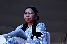 Briceida Cuevas at the IV Fiesta de las Culturas Indígenas, 9 September 2017