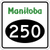 Provincial Road 250 marker