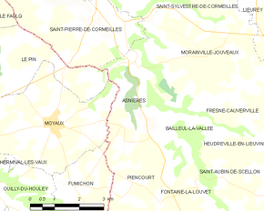 Poziția localității Asnières