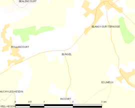 Mapa obce Blingel