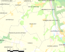 Mapa obce Bougligny