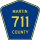 County Road 711 marker