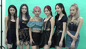 Momoland in January 2022 L–R: Hyebin, Jane, Ahin, Nancy, Nayun, and JooE