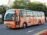 みちのり高速バス塗装の岩手県北自動車南部支社（南部バス）車両。