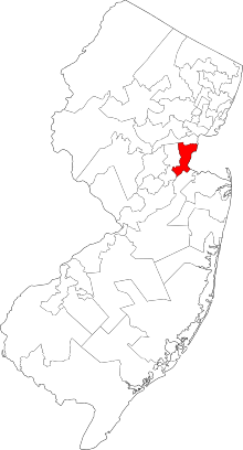 New Jersey Legislative Districts Map (2011) D19 hl.svg