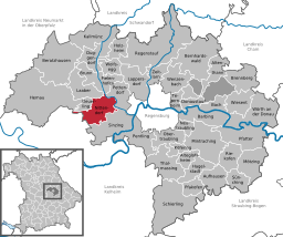 Läget för Nittendorf i Landkreis Regensburg