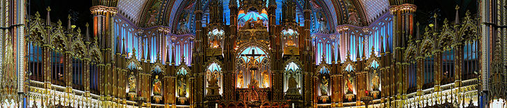 Intérieur de la basilique Notre-Dame