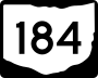 State Route 184 marker