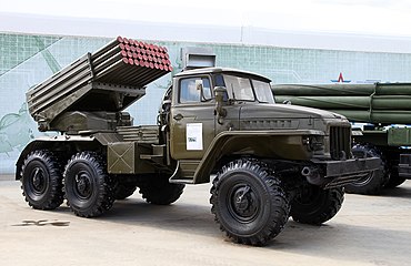 Wyrzutnia BM-21 Grad na podwoziu Ural-375D