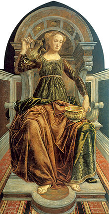 Piero del Pollaiuolo, Temperance (1470) Piero del Pollaiolo temperance.jpg