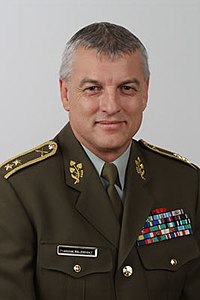 František Malenínský ako generálmajor