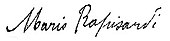 signature de Mario Rapisardi