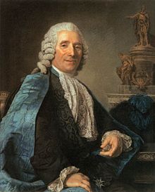 Portreto de Jean-Baptiste Pigalle pentrita de Marie-Suzanne Giroust