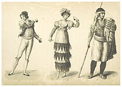 Danseurs (n° 7 et n° 8) de boléro (1809).