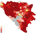 Srbi u BiH po općinama 1961. godine.