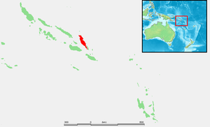 Localización do atol Sikaiana