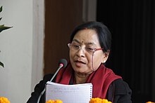Manandhar at Multilingual Poetry Conference 2014, Kathmandu