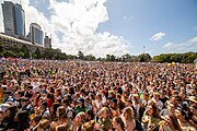 Climate change protesters in Sydney, Australia