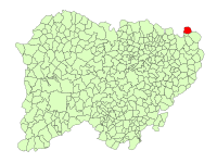 Localisation de Tarazona de Guareña