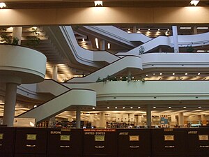 Toronto Reference Library interior, Toronto, C...
