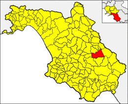 Teggiano – Mappa