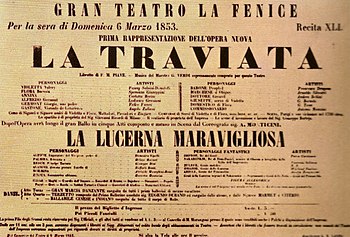 Uraufführung von La Traviata