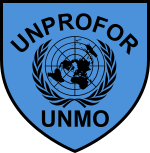 Нарукавная эмблема военных наблюдателей UNPROFOR