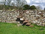 Walls to the north of Lanercost Priory