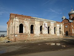 Travaux de restauration de l'ancienne église de l'Intercession en octobre 2018.