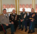 Дорофеев, А.А., Тхагапсов М.М. Саленко, Ю.М. и полковник Смирнов Г.И. Майкоп. 2010.