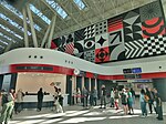 Interior of the Centre station in Belgrade in October 2023.