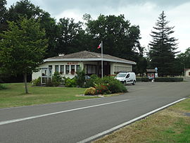 The town hall in Lubbon