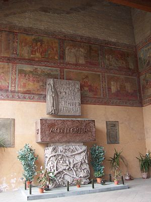 Alcide De Gasperi burial in San Lorenzo Basili...