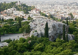 Areopagus from the Acropolis (Athens)