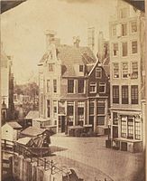 Pohled z okna fotografova domu, Regulierbreestraat, asi 1854