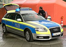 A highway patrol vehicle of the Lower Saxony State Police Autobahnpolizei Niedersachsen Fahrzeug.jpg