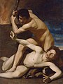 Cain Kills Abel, oil painting by Bartolomeo Manfredi, c. 1600, Kunsthistorisches Museum (Vienna)