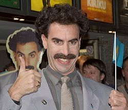 »Borat« i Köln, under den tyske præmiere af filmen.