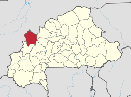 Provincia di Kossi – Localizzazione