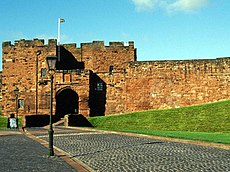 Carlisle Castle; garrisoned by the regiment in December 1745 Carlisle Castle - geograph.org.uk - 262246.jpg