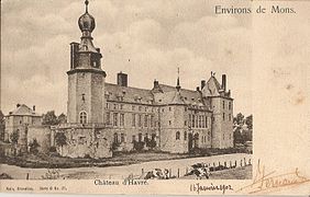 Le château d'Havré en 1902.