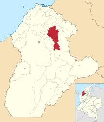 Ciénaga de Oro – Mappa