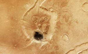Krater im Mamers-Valles