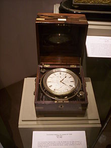 Marine chronometer, J. R. Losada, 1850-1860. Cronometro marino J R Losada.JPG